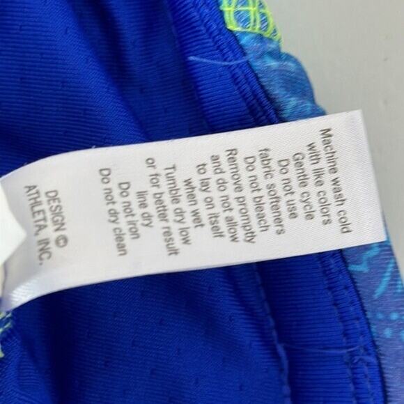 Athleta Sprint Skort Skirt Womens Small Blue Athletic Golf Tennis Pull on Print - Picture 7 of 11